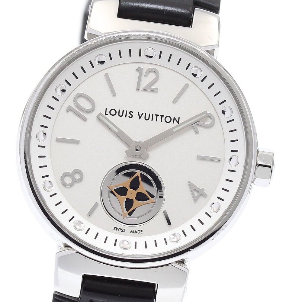 LOUIS VUITTON Tambour Moon Star Q8J10 Silver Dial Quartz Ladies Watch - Picture 8 of 12